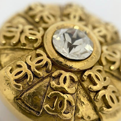Chanel Earrings Gold Coco Mark GP