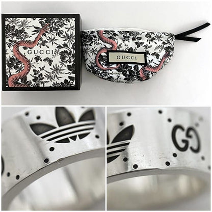 Gucci Adidas Ring F22225 Silver 702766