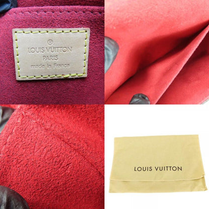Louis Vuitton Shoulder Bag Tan Blanc M51179 Monogram Nubuck Brown Gold Hardware