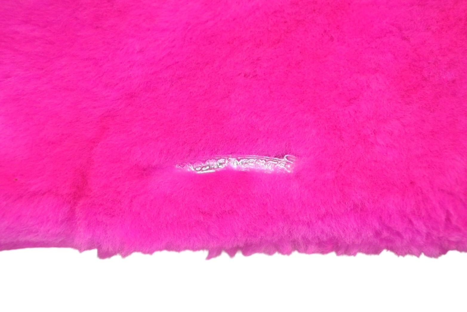 Chrome Hearts Fur Pouch Dagger Zip Scroll Label Logo Pink 925 Sterling Silver — view 5