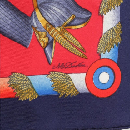 Hermes Carré 90 L'armee Imperiale Russe Russian Military Museum Silk Scarf Red