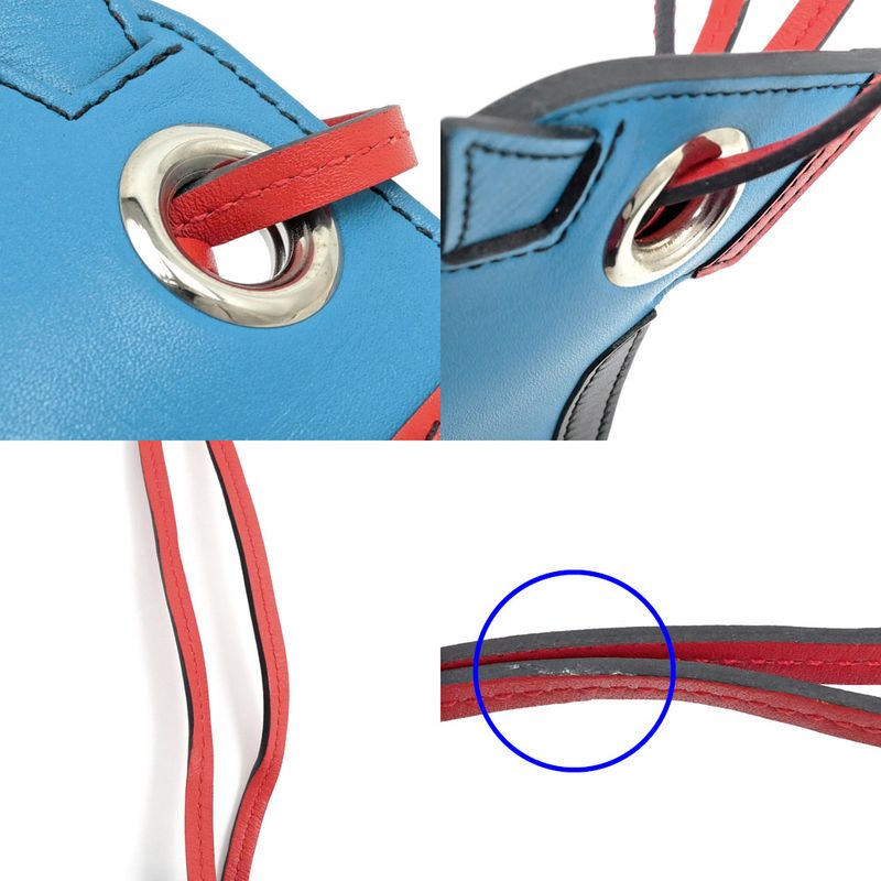Hermes Camaille Bag Charm Blue-zanzibar Orange Poppy- Blue-type