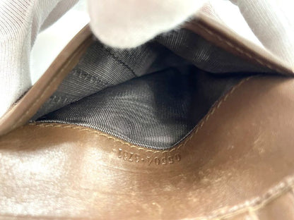 Gucci GG Canvas Leather Compact Wallet Double Fold Wallet Double Hook 05504