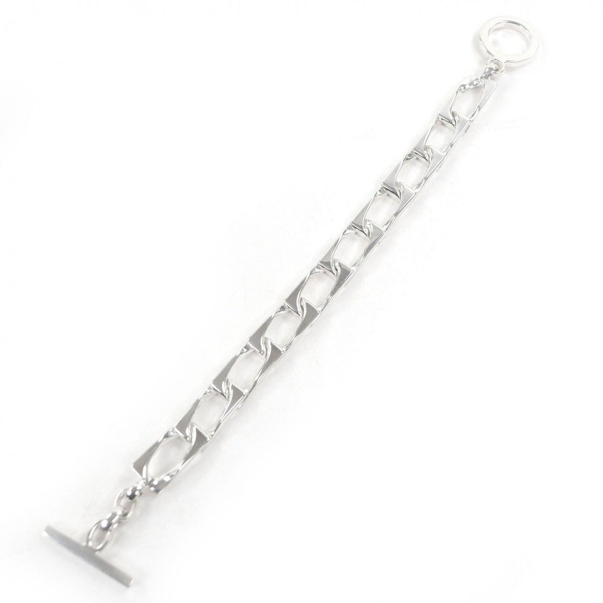 Gucci Vintage Figaro Era Chain Bracelet Silver Box 17 Handbag — view 3