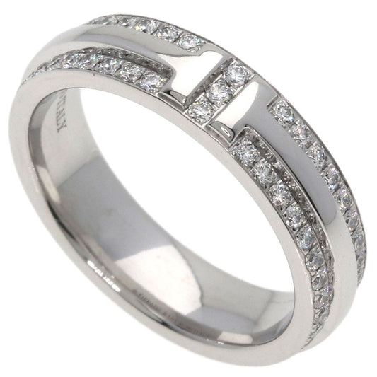 Tiffany & Co Ttwo Narrow Pave Diamond Ring 18K White Gold