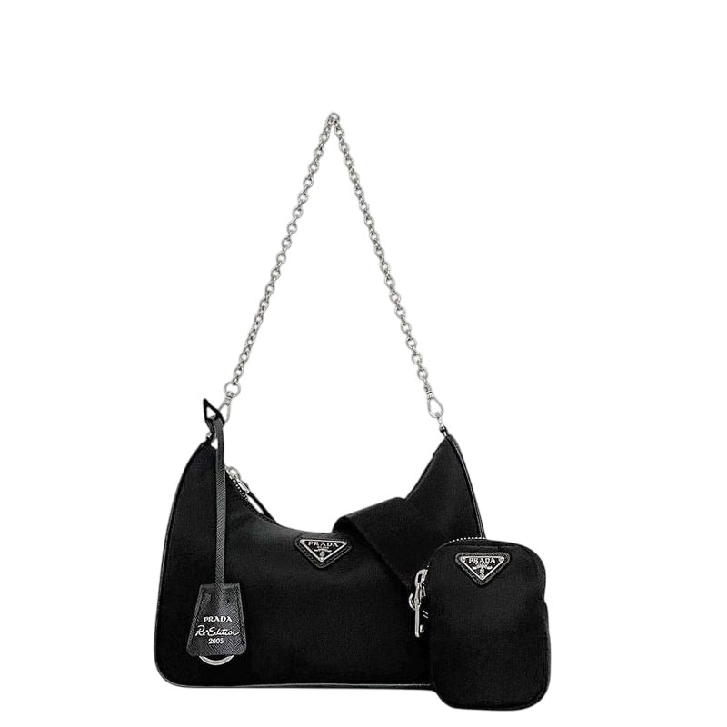 Prada 2-Way Bag Black Nero Reedition 2005