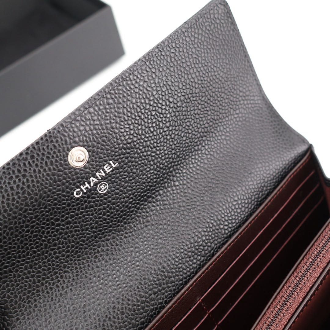 Chanel Caviar Leather Wallet — view 4