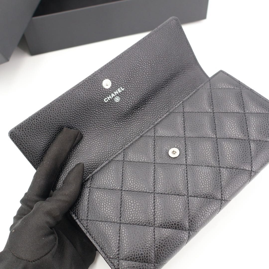 Chanel Caviar Leather Wallet — view 5
