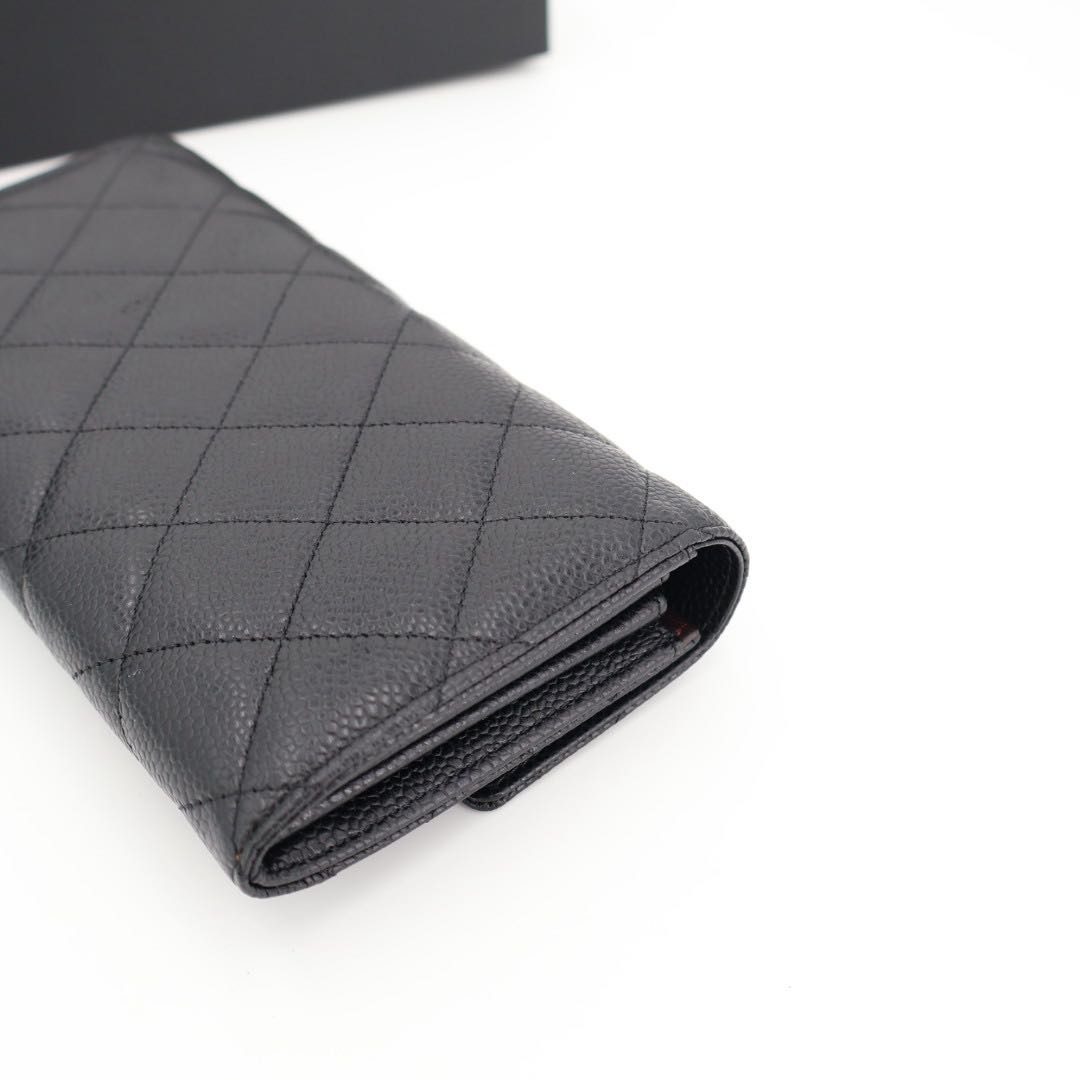Chanel Caviar Leather Wallet — view 6
