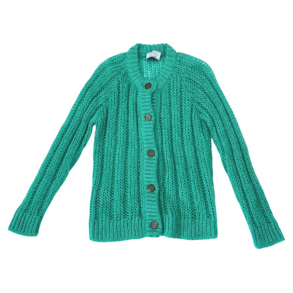 Prada Cardigan Nylon Green