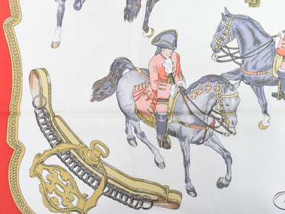Authentic Hermes Scarf Carré 90 Reprise Riding Landscape Scarf Shawl Bandana