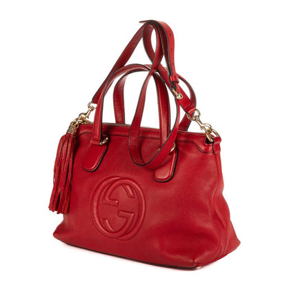 Gucci Soho Red Grain Leather A