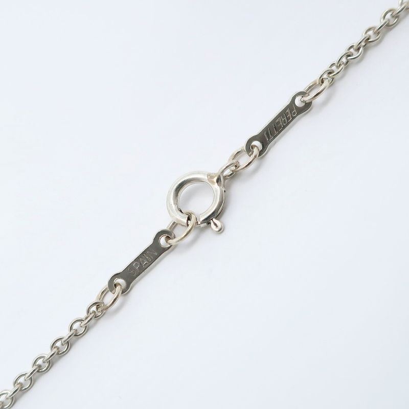 Tiffany & Co Open Heart Elsa Peretti 925 Silver Ladies 5.8g Necklace