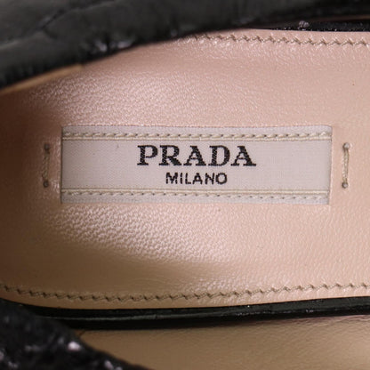 Prada Pointed Toe Ribbon Ballet Shoes — view 10