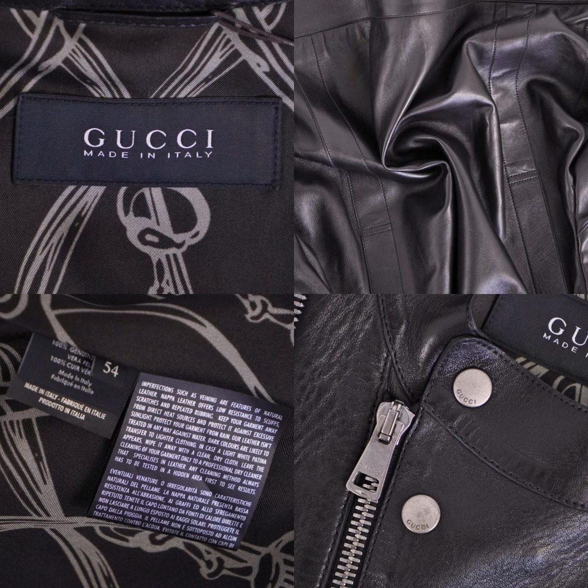 Gucci Jacket Era Leather Rider — view 7