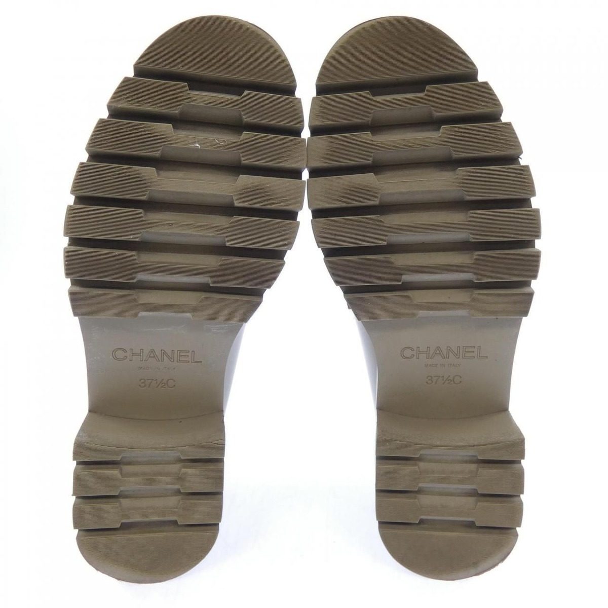 Chanel Loafers Shoes Khaki — view 4