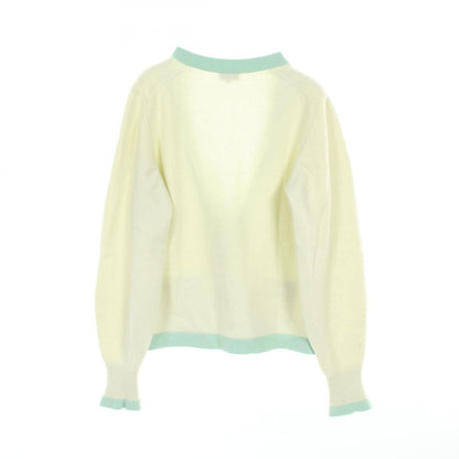 Chanel Cardigan Coco Mark Button Green Cashmere — view 2