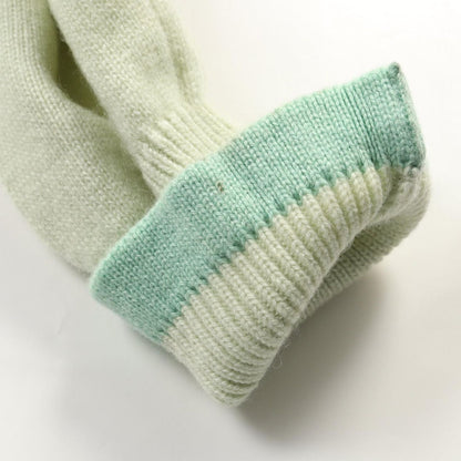 Chanel Cardigan Coco Mark Button Green Cashmere — view 9
