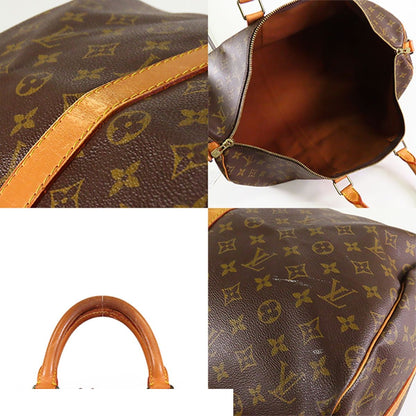 Louis Vuitton Keepall 55 Bandouliere Brown Monogram Canvas 2-Way Boston Bag — view 4