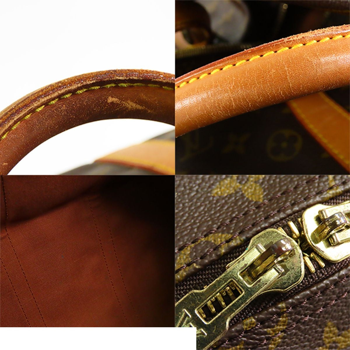 Louis Vuitton Keepall 55 Bandouliere Brown Monogram Canvas 2-Way Boston Bag — view 7