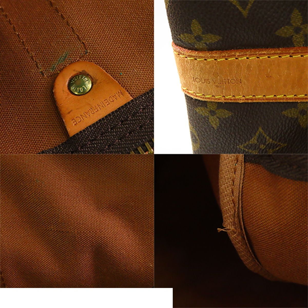 Louis Vuitton Keepall 55 Bandouliere Brown Monogram Canvas 2-Way Boston Bag — view 8