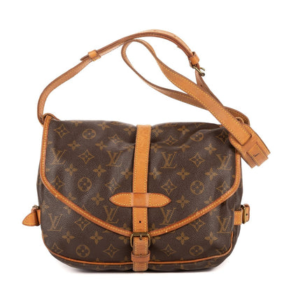 Louis Vuitton Saumur Brown Monogram Canvas Shoulder Bag