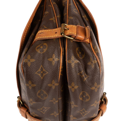 Louis Vuitton Saumur Brown Monogram Canvas Shoulder Bag — view 7