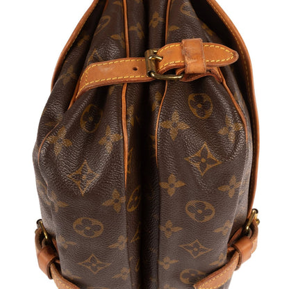Louis Vuitton Saumur Brown Monogram Canvas Shoulder Bag — view 8