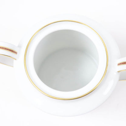 Hermes Chevaldrian Pottery Horse Horse Motif Sugar Pot White Gold With Box Made