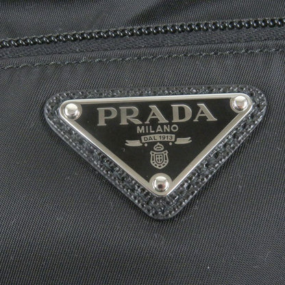 Prada 1bc167 Re-nylon Triangle Logo Triangle Plate Shoulder Bag With Pouch