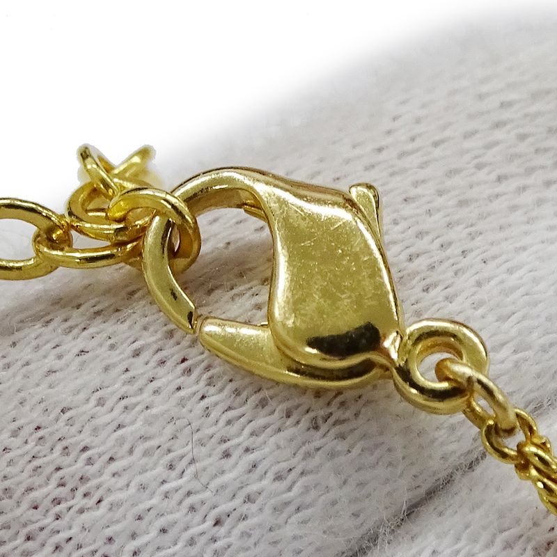 Dior Necklace Women's Brand Logo GP Gold Accessories