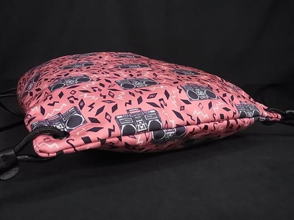 Pattern Saint Laurent Nylon Canvas And Leather Nap Sac Backpack Sac Pinkish