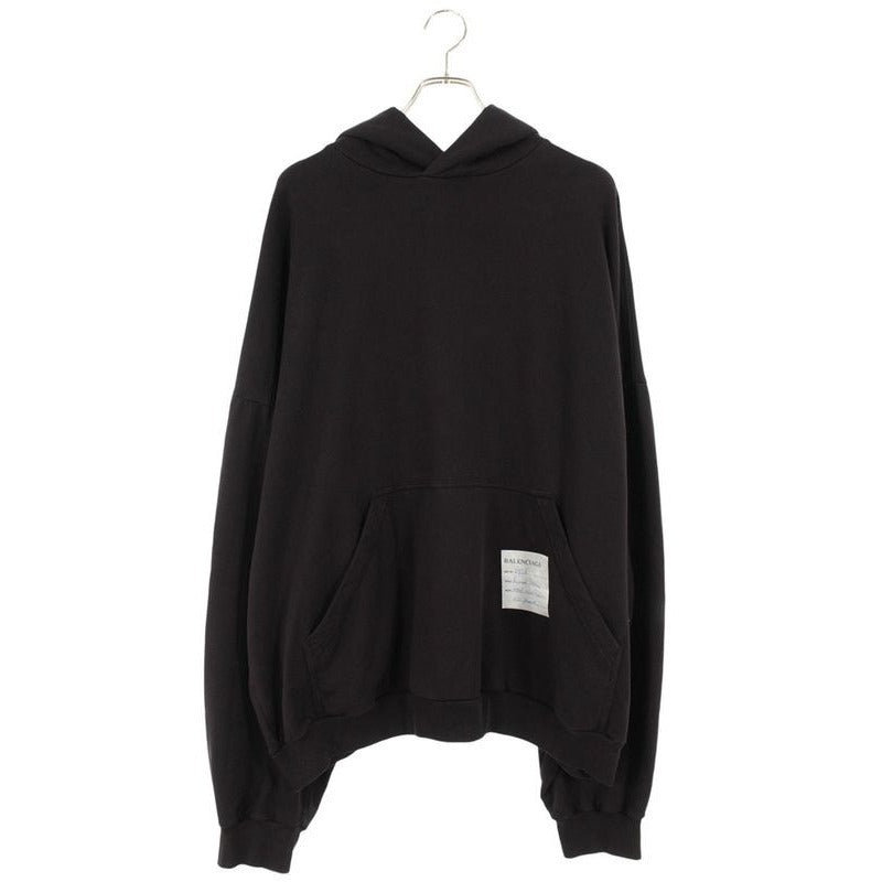 Balenciaga 24 SS Tpvn3 Sample Sticker Round Hoodie Logo Men 3