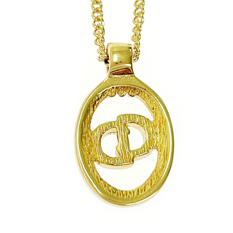 Christian Dior GP CD Logo Oval Necklace Women's 331715 Necklace