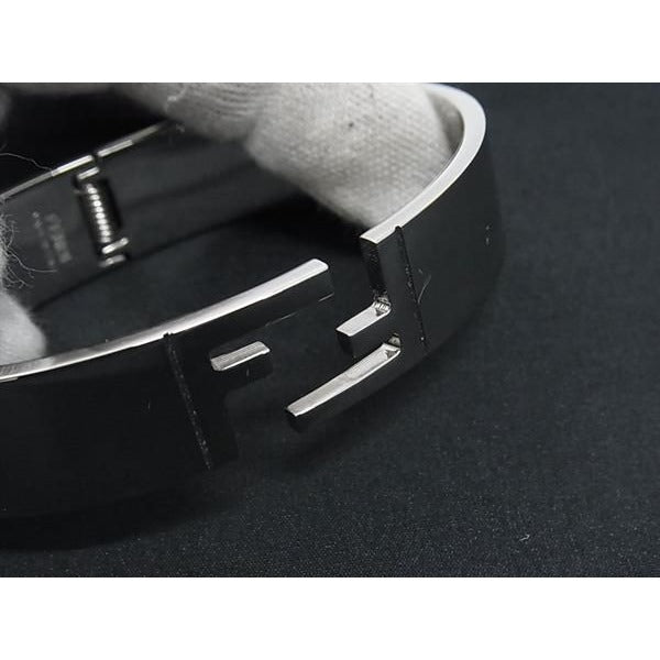 Fendi Bangle Silver Metal — view 4
