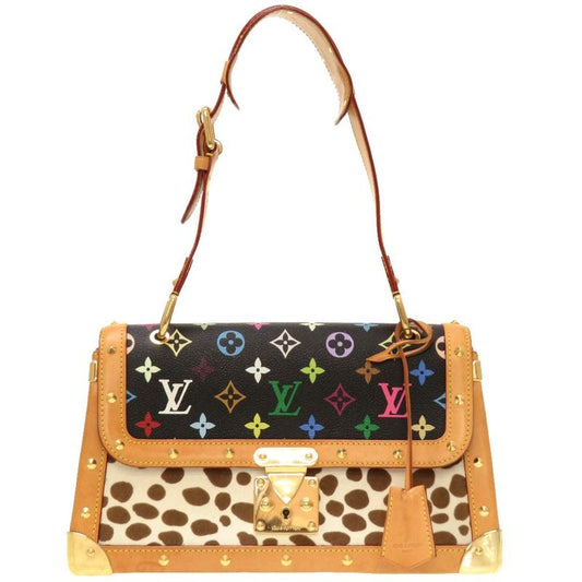 Louis Vuitton Monogram Multicolor Sac Dalmatian Chien Noir Black Halaco