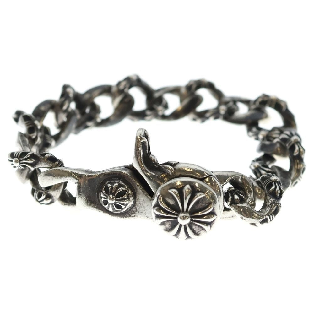 Chrome Hearts Fncy Chn Lnk Fancy Link Clip Bracelet 15 Links Silver