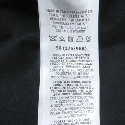 Gucci 770276 GG Ripstop Nylon Reversible Blouson Jacket Black 50 Made In Italy