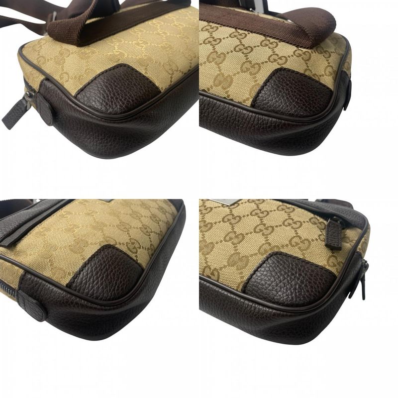 Gucci Men's Body Bag Waist Pouch GG Canvas