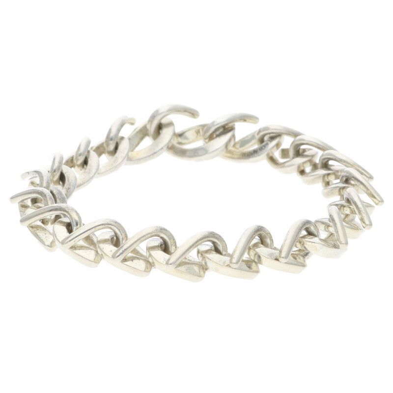 Tiffany & Co Forge Medium Link Silver Bracelet Men's M