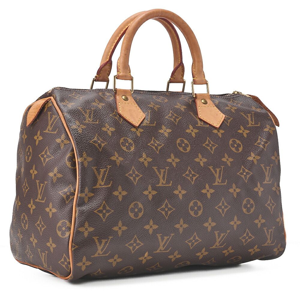 Louis Vuitton Monogram Speedy -30 Handbag M41526 Brown (gold Hardware) [no