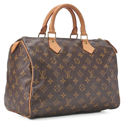 Louis Vuitton Monogram Speedy -30 Handbag M41526 Brown (gold Hardware) [no