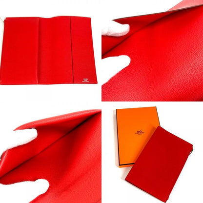 Hermes Notebook Cover Notebook Pad "EA Zip" PM Evercolor Rouge Ladieu Red