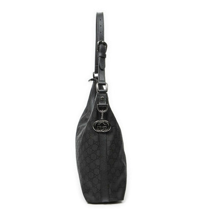 Gucci Charm Hobo Black GG Nylon Canvas — view 4