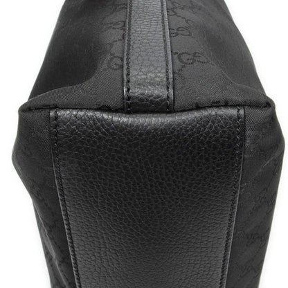 Gucci Charm Hobo Black GG Nylon Canvas — view 7