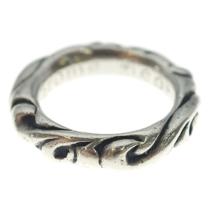 Chrome Hearts Scrl Band Scroll Ring Silver