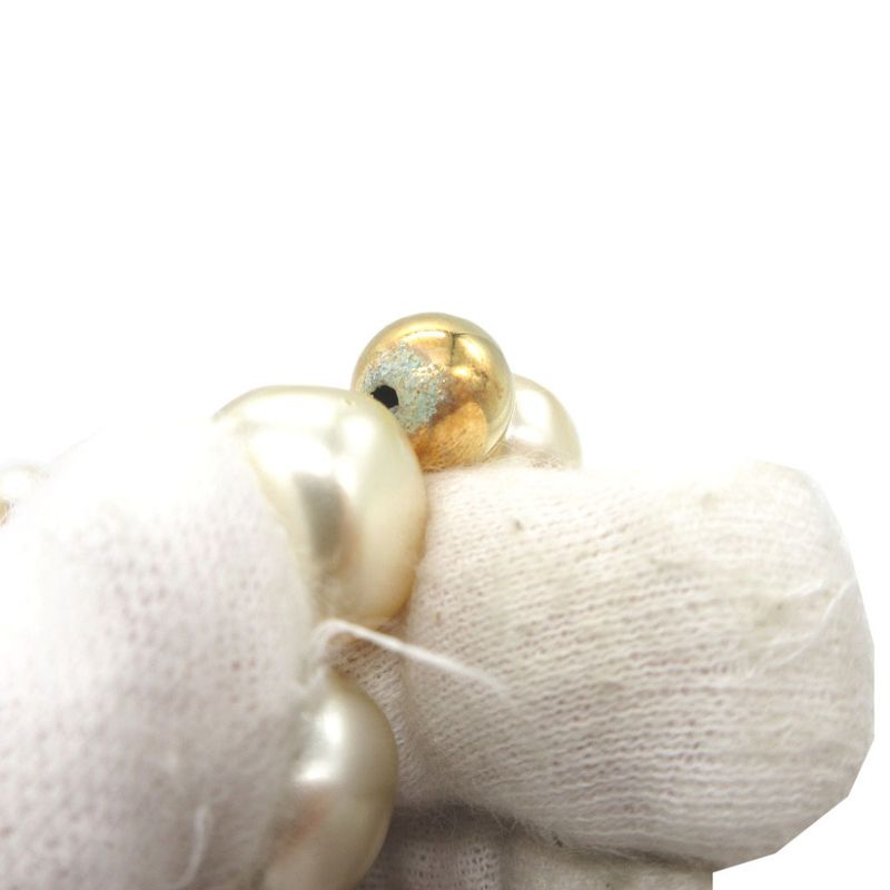 Christian Dior Vintage Faux Pearl Metal White Gold Necklace 0033 Christian Dior