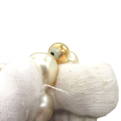 Christian Dior Vintage Faux Pearl Metal White Gold Necklace 0033 Christian Dior
