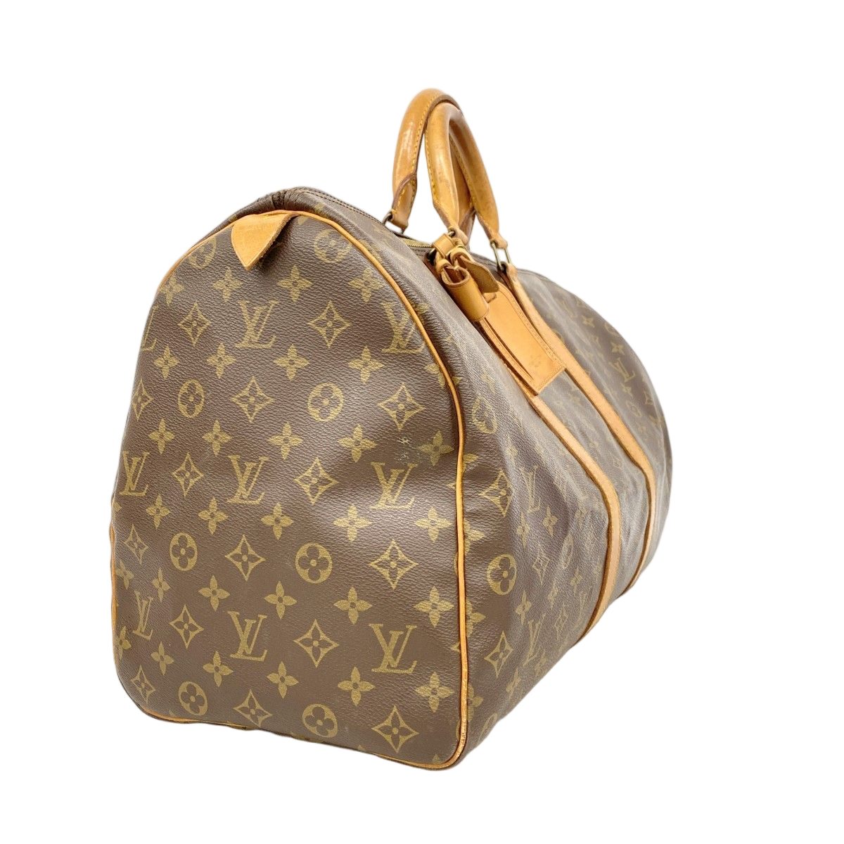 Louis Vuitton Boston Bag Monogram Keepall 50 Brown — view 2