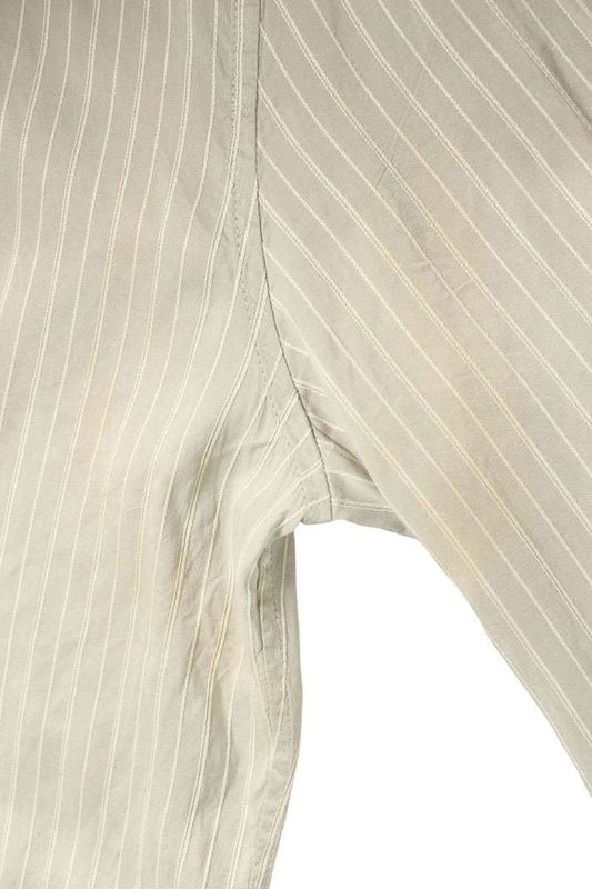 Saint Laurent Paris 646850 Y1f48 Striped Silk Long Sleeve Shirt Men's 36